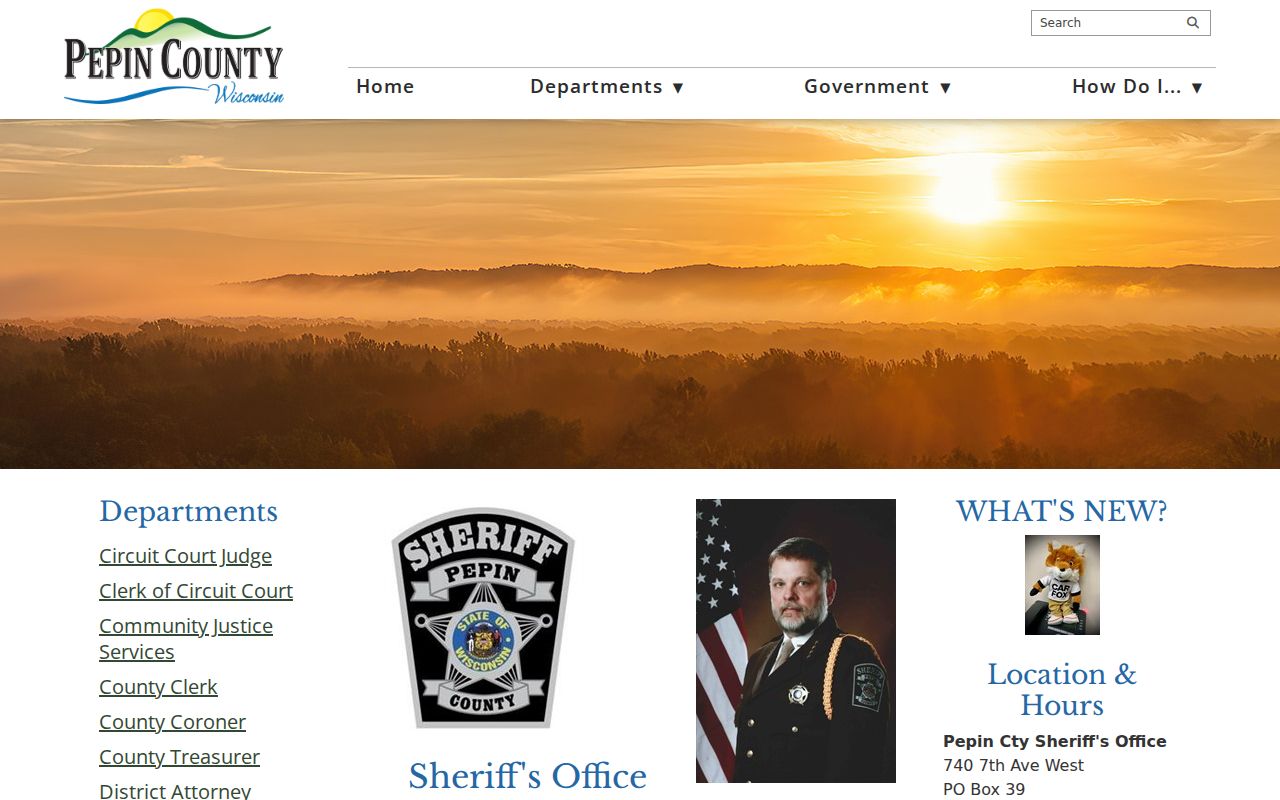 Pepin County arrest search through sheriff jail and VINE channels