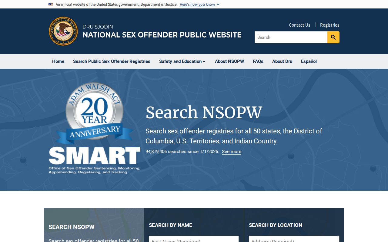 Pepin County sex offender lookup through the national registry source